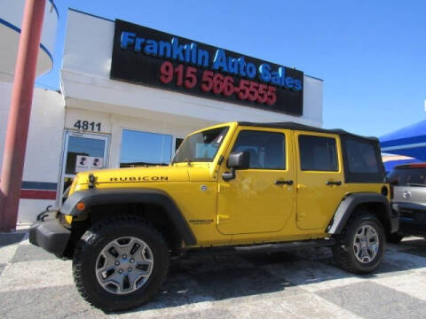 2015 Jeep Wrangler Unlimited for sale at Franklin Auto Sales in El Paso TX