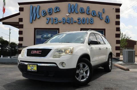 2012 GMC Acadia for sale at MEGA MOTORS in South Houston TX