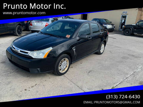 2010 Ford Focus for sale at Prunto Motor Inc. in Dearborn MI