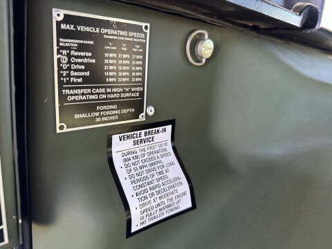 2009 AM General M1165A1