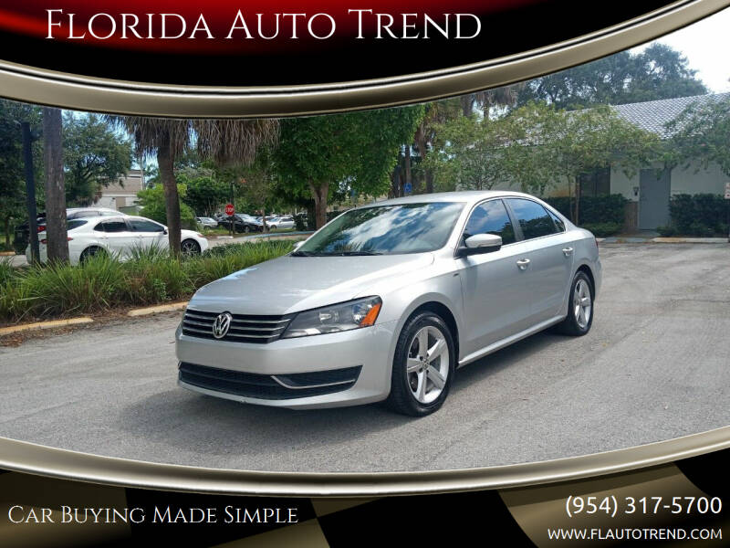 2014 Volkswagen Passat for sale at Florida Auto Trend in Plantation FL