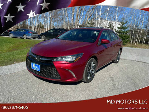 2015 Toyota Camry for sale at MD Motors LLC in Williston VT