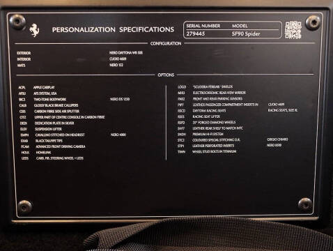 2022 Ferrari SF90 Spider