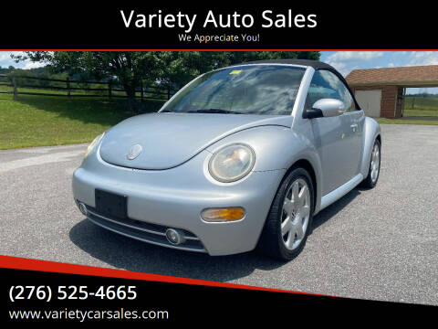 2003 Volkswagen New Beetle Convertible for sale at Variety Auto Sales in Abingdon VA