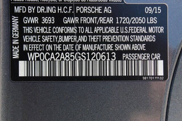 2016 Porsche Boxster