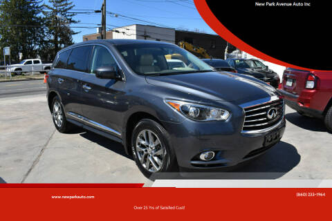 2013 Infiniti JX35 for sale at New Park Avenue Auto Inc in Hartford CT