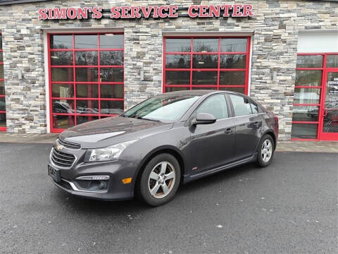 2015 Chevrolet Cruze for sale at Simon's Service and Sales in Tewksbury MA