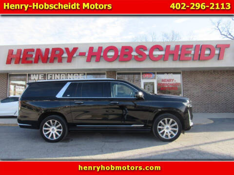 2022 Cadillac Escalade ESV for sale at Henry-Hobscheidt Motors in Plattsmouth NE