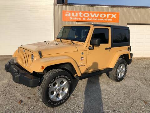 2013 Jeep Wrangler for sale at AutoWorx Sales in Columbia City IN