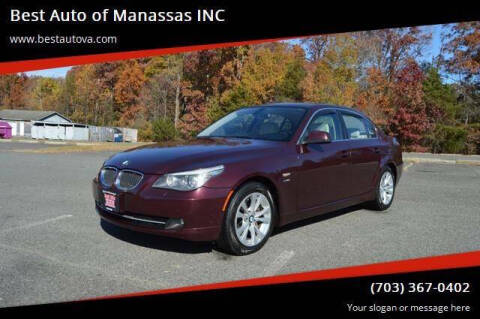 2010 BMW 5 Series for sale at Best Auto of Manassas INC in Manassas VA