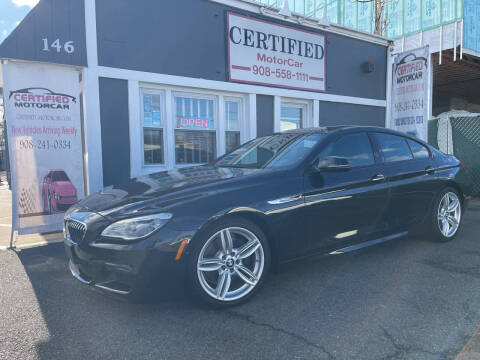 2017 BMW 6 Series for sale at CERTIFIED MOTORCAR LLC in Roselle Park NJ