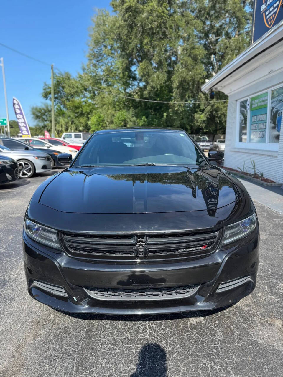 Black 2015 Dodge Charger SXT SXT 4dr Sedan 2
