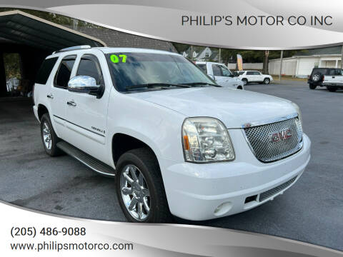 2007 GMC Yukon for sale at PHILIP'S MOTOR CO INC in Haleyville AL