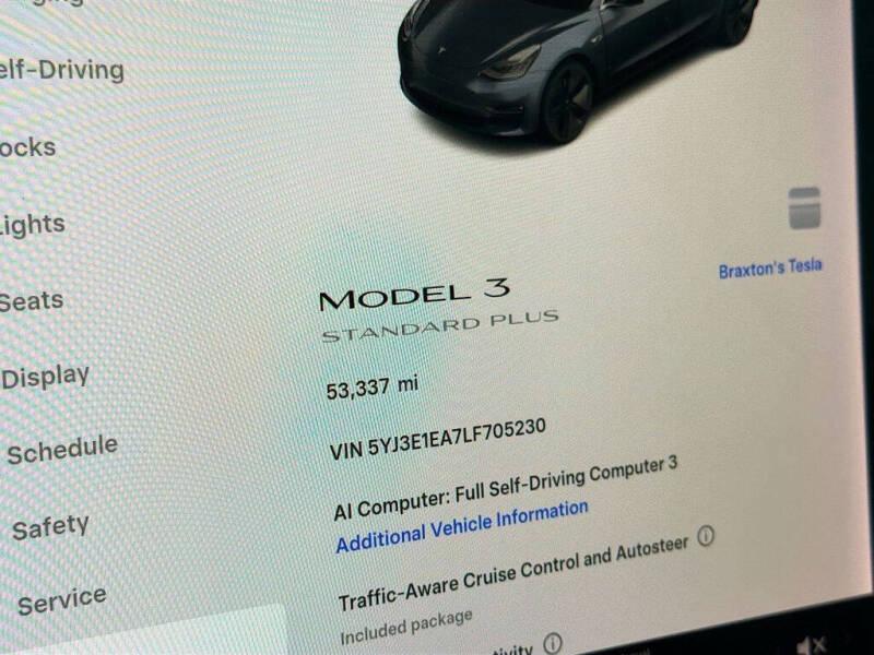 2020 Tesla Model 3 Standard Range Plus