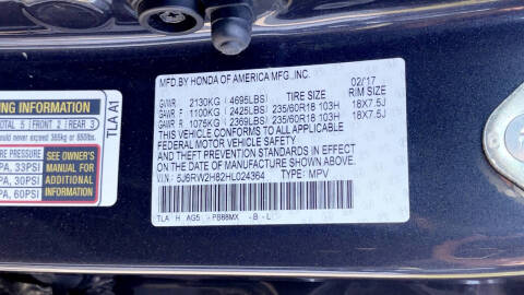 2017 Honda CR-V EX-L