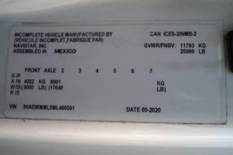 2021 International MV607