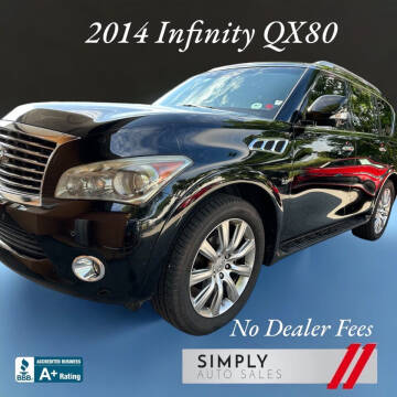 2014 Infiniti QX80 for sale at Simply Auto Sales in Palm Beach Gardens FL