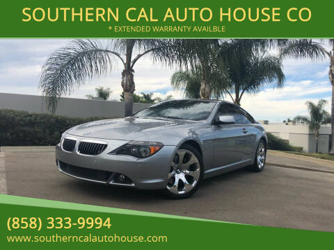 2004 BMW 6 Series for sale at SOUTHERN CAL AUTO HOUSE CO in San Diego CA