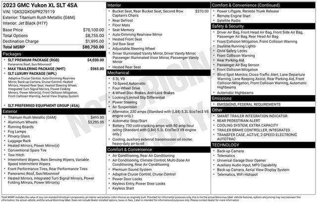 2023 GMC Yukon XL SLT