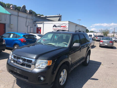2011 Ford Escape for sale at AutoPro Virginia LLC in Virginia Beach VA