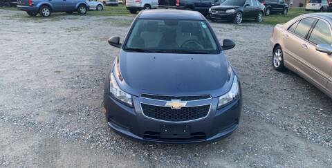 2013 Chevrolet Cruze for sale at A&J Auto Sales & Repairs in Sharpsburg NC