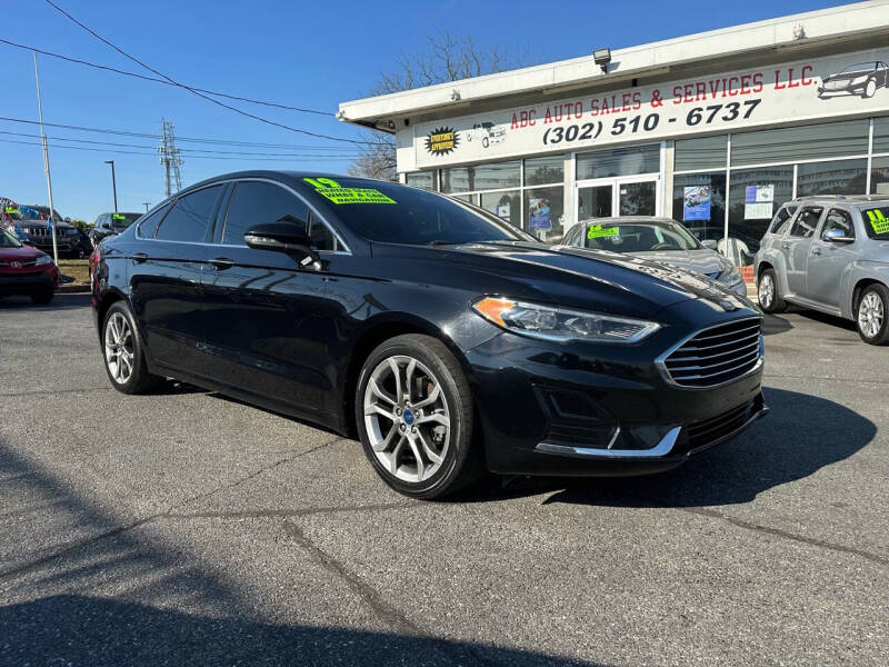 Used 2019 Ford Fusion SEL with VIN 3FA6P0CD8KR259753 for sale in New Castle, DE