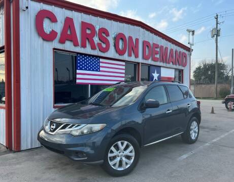 2013 Nissan Murano for sale at Cars On Demand 2 in Pasadena TX