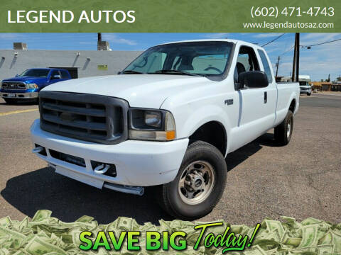 2002 Ford F-350 Super Duty for sale at LEGEND AUTOS in Peoria AZ