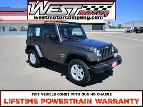 2017 Jeep Wrangler for sale at West Motor Company in Hyde Park UT