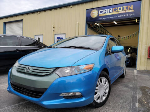 2010 Honda Insight for sale at Carcoin Auto Sales in Orlando FL