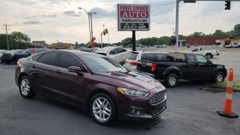 2013 Ford Fusion for sale at FIRST CHOICE AUTO Inc in Middletown OH