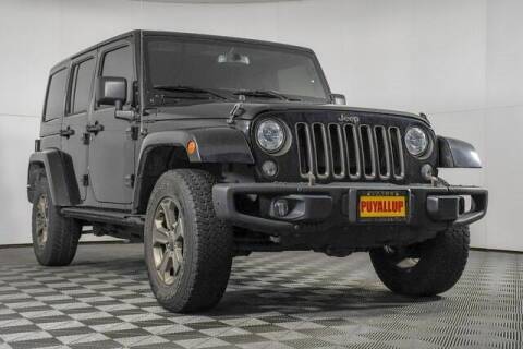 2018 Jeep Wrangler JK Unlimited for sale at Chevrolet Buick GMC of Puyallup in Puyallup WA