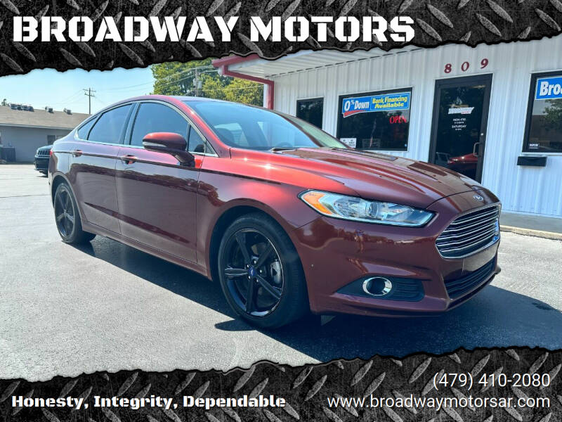 2016 Ford Fusion for sale at BROADWAY MOTORS in Van Buren AR