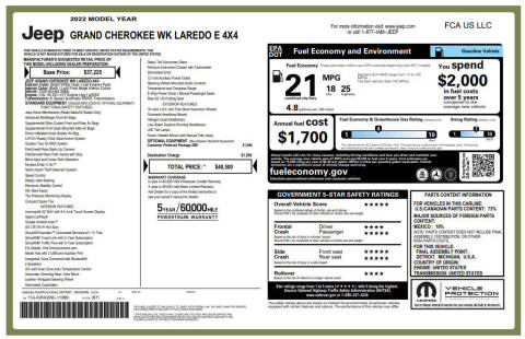 2022 Jeep Grand Cherokee WK Laredo E