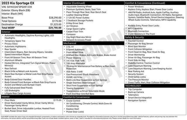 2023 Kia Sportage EX
