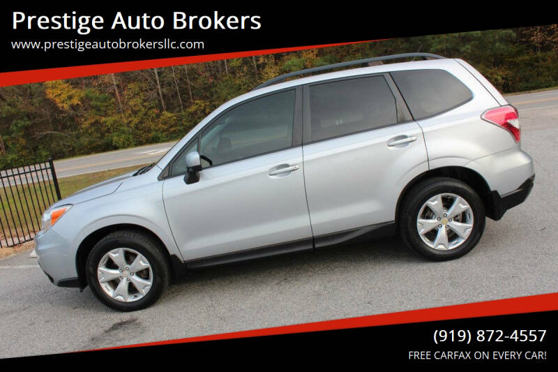 2015 Subaru Forester for sale at Prestige Auto Brokers in Raleigh NC