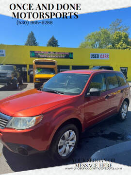 2010 Subaru Forester for sale at Once and Done Motorsports in Chico CA