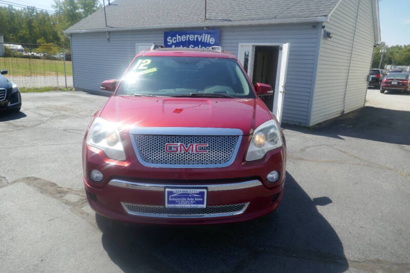 2012 GMC Acadia for sale at SCHERERVILLE AUTO SALES in Schererville IN