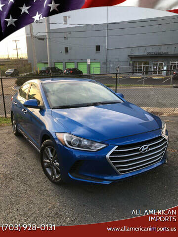 2018 Hyundai Elantra for sale at All American Imports in Alexandria VA