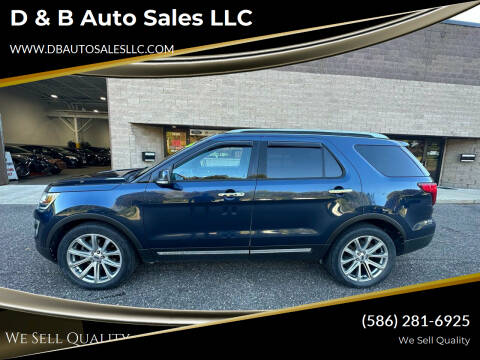 2017 Ford Explorer for sale at D & B Auto Sales LLC in Harrison Township MI