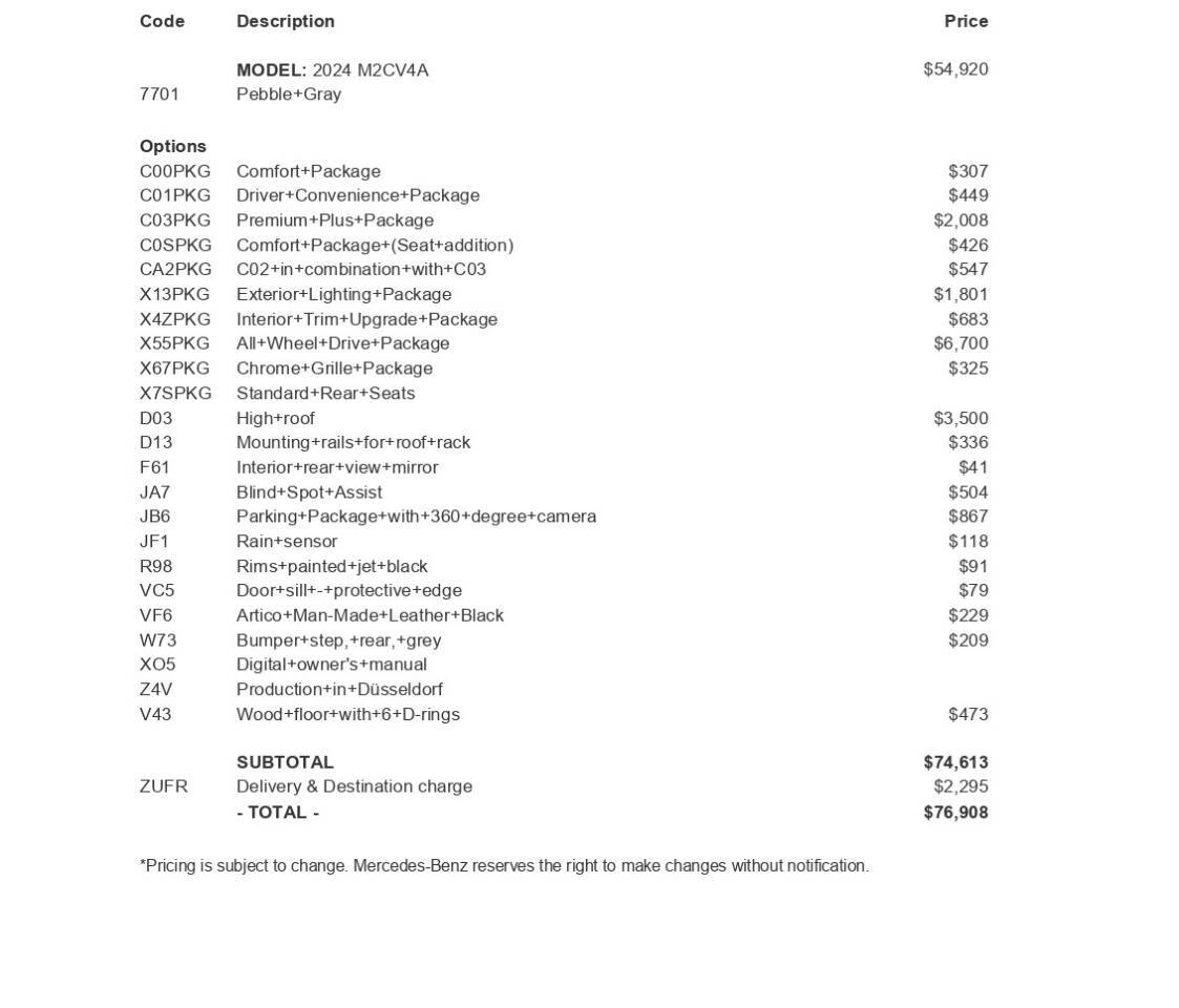 2024 Mercedes-Benz Sprinter for sale at New Sprinter Vans in Fort Mitchell, KY