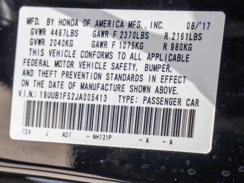 2018 Acura TLX w/Tech