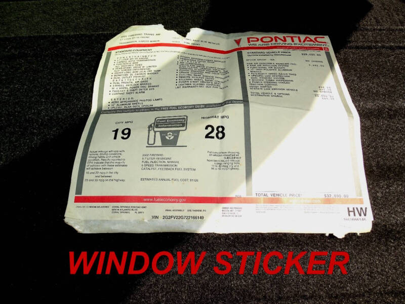 2002 Pontiac Firebird Trans Am