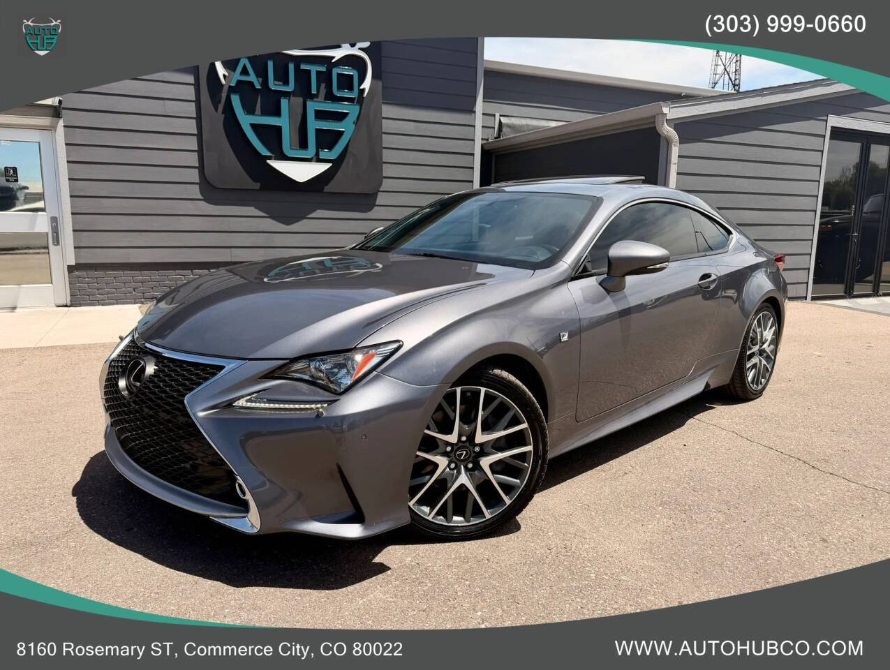 Gray 2016 Lexus RC 300 Base AWD 2dr Coupe 1