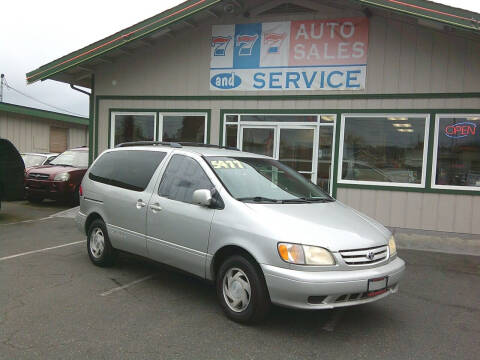 2002 Toyota Sienna for sale at 777 Auto Sales and Service in Tacoma WA