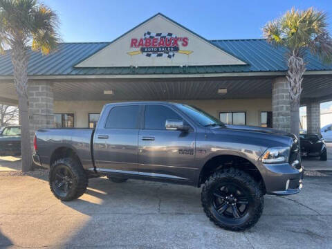 2018 RAM 1500 for sale at Rabeaux's Auto Sales in Lafayette LA