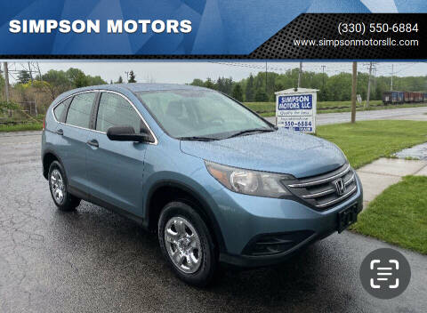 2014 Honda CR-V for sale at SIMPSON MOTORS in Youngstown OH