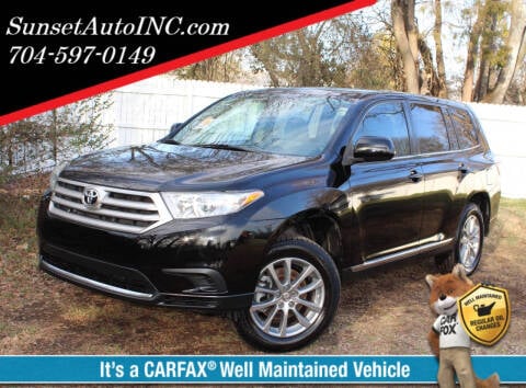 2013 Toyota Highlander for sale at Sunset Auto in Charlotte NC