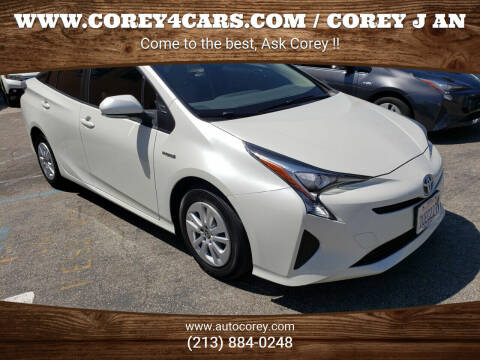 2016 Toyota Prius for sale at WWW.COREY4CARS.COM / COREY J AN in Los Angeles CA