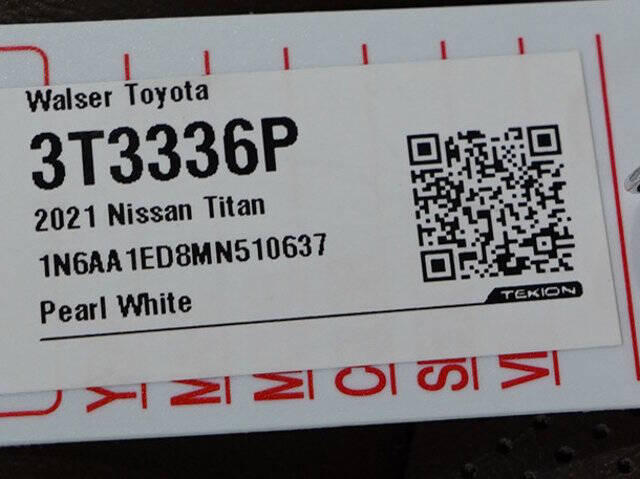 2021 Nissan Titan Platinum Reserve